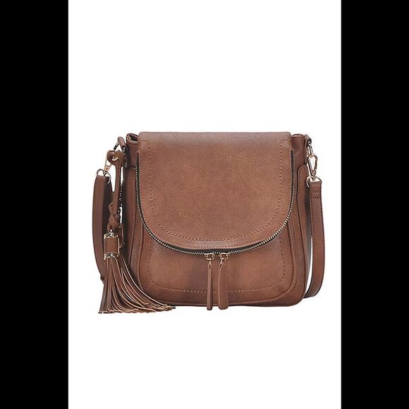 MMS Design Studio Handbags - MMS Design Studio The Journey Crossbody Bag Tan